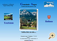 Homepage der Tourist-Info Anger